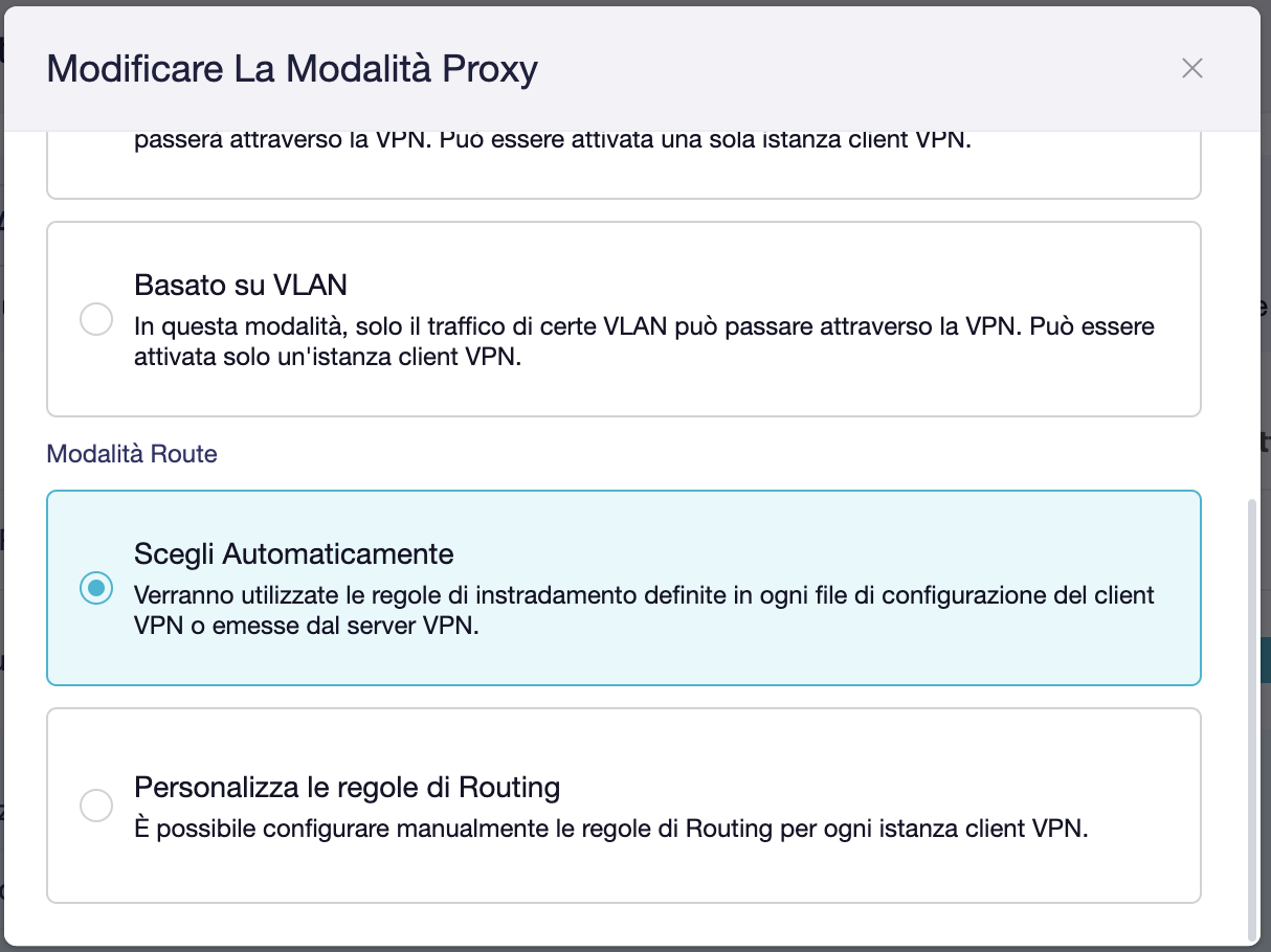 Modalità Proxy